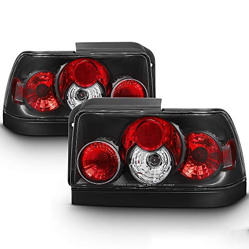 ACANII - For Black 1993-1997 Toyota Corolla AE111 Tail Lights Rear Brake Replacement Assembly Left+Right 93 94 95 96 97