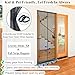 Magnetic Screen Door Upgraded-Model Full Strip Magnets,Fiberglass Heavy Duty Mesh,Retractable Door Screen Magnetic Closure for Single Front Sliding Door