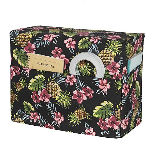 Sewing Machine Case Cover, Quilted Sewing Machine Dust Cover with Pockets for Extra Accessories Fits Most Standard Brother Singer Machines, Sewing Storage Case Keep Clean and Safe (Tropical Pineapple) - Thumbnail 6