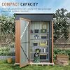 Amazon.com : 5x3 Ft Storage Shed, Outdoor Metal Shed with Lock, Small ...