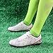 WILTENA Womens Comfy Soccer Cleats Mens Low Top Firm Ground Football Shoes Girls Boys Fashion Outdoor Football Sneakers White Size 9.5w/8m