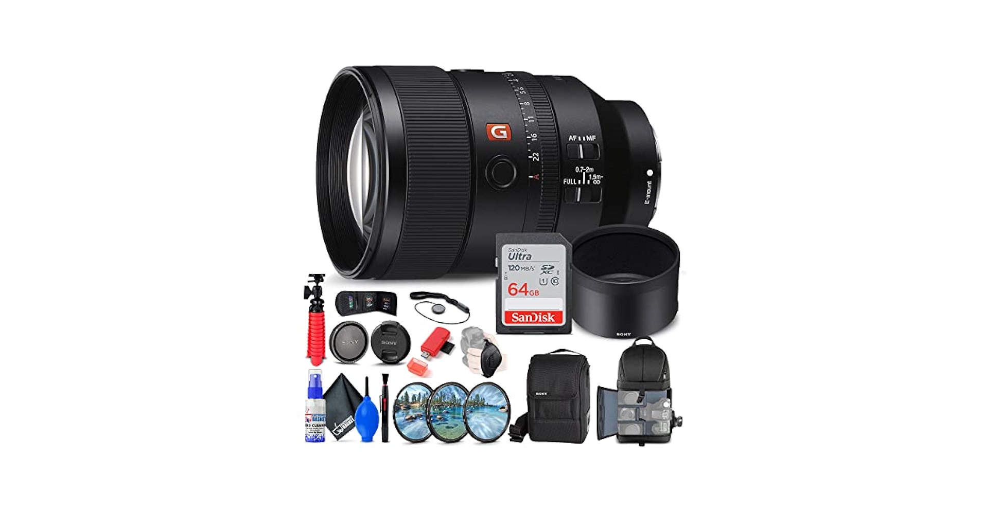 Amazon.com : Sony FE 135mm f/1.8 GM Lens (SEL135F18GM) +