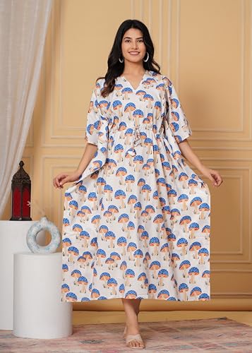 Caftan imprimé d'été en coton d'une légèreté incomparable - 3