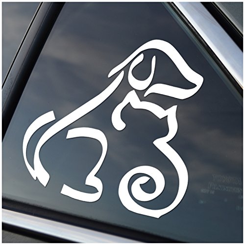 Original Stick'emAll Vinyl Decals Dog and Cat Pet Lover - White Vinyl Decal Sticker