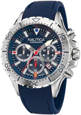Nautica Men's NST Chronograph 49mm Watch