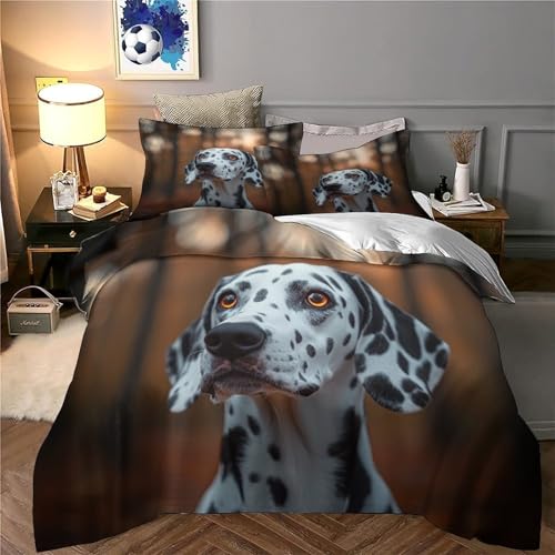 Housse de couette dalmatien imprimé 3D haute définition microfibre premium - 6