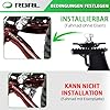 RBRL Béquille de vélo à double jambe, support central robuste et réglable, support pour vélos réglables de 24 à 29 pouces, en alliage d'aluminium, support de rangement #2