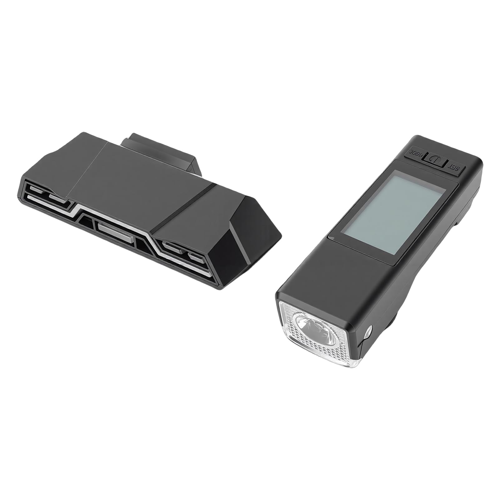 Generic Luz de Bicicleta Multifuncional, Chip GPS Sensible Posición Precisa Luz de Pantalla de 3,26 Pulgadas Altavoz de Computadora Luces de Bicicleta Recargables con Luces