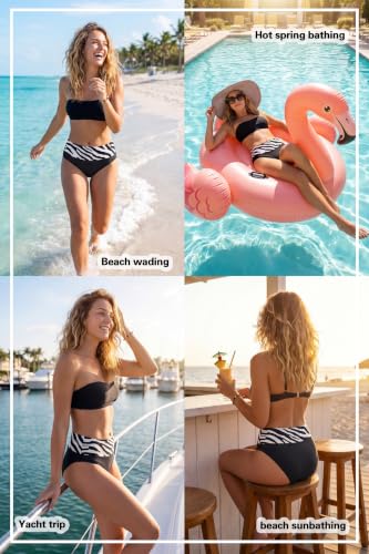 Image of Beautikini Period Swimwear Bikini Menstrual Swim Bottoms Leakproof Bathing Suits for Teens Girl