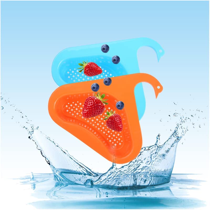 Nisixdec Plastic Swan Drain Basket Sink,Kitchen Multi-Function Triangular Swan Shape Sink Basket,Drain Basket Sink Drain Rack Hangs On Faucet,Fits All Sinks (2) (B0C4FDB5G6) Amazon Price History, Amazon Price Tracker