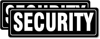 Security Sign Magnet, Black Security Officers Magnetic Signs for Vehicles Trucks, SUV and Cars, Rover, Patrol Security 16"×5.3" (2 Pack) (Black)
