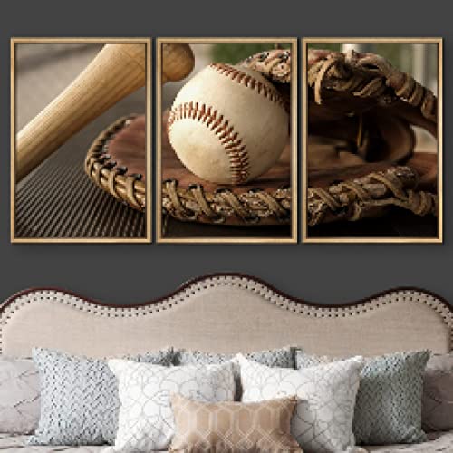 Toile photo baseball rétro cadeau fan sport antique