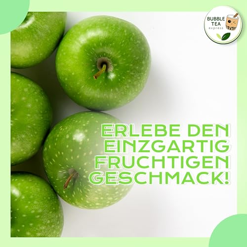 Bubble Tea Express - Leckerer Grüner Apfelsirup 2,5L | Bubble Tea Sirup für Boba Perlen | Apfelsirup für Cocktails, Slushes, Wasser & Gebäck |100% VEGANER Bubble Tea Sirup – Bild 4