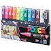 12 Posca Paint Markers, 1M Markers with Extra Fine Tips, Posca Marker Set of Acrylic Paint Pens | for Art Supplies, Fabric Paint, Markers for Art