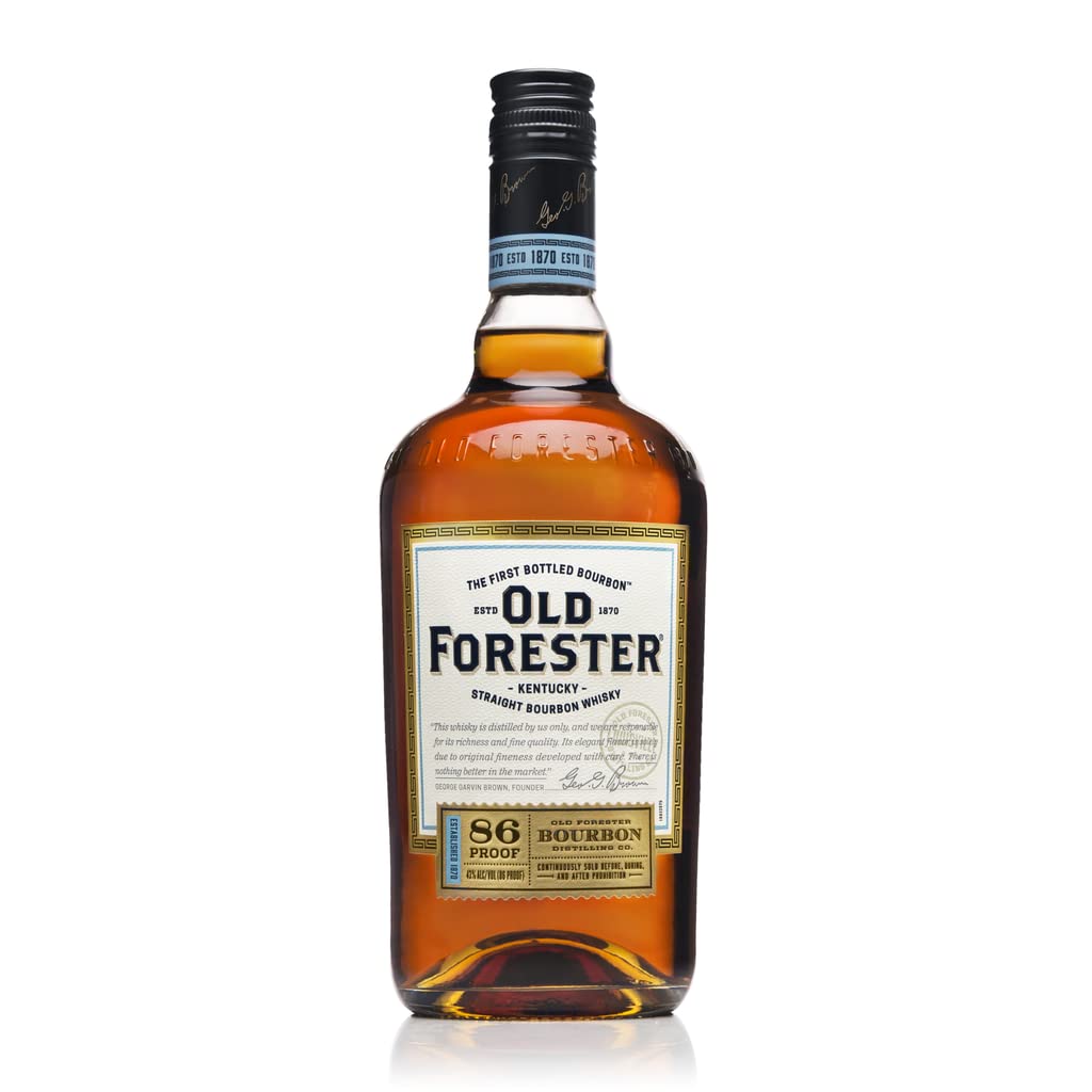 Old Forester 86 Proof - Bourbon Whiskey - Geschenkempfehlung - Noten von Eiche, süßem Mais und Roggenkorn- 0.7L/43% Vol.