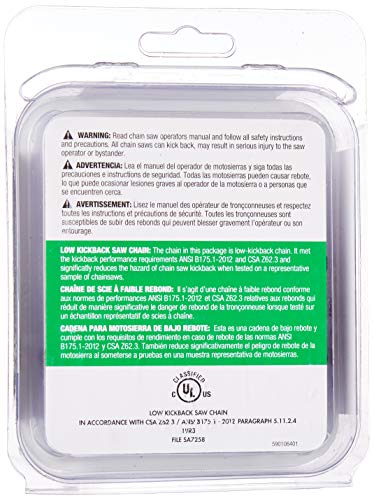 Husqvarna H37 16 Inch Chainsaw Chain, 3/8" Pitch, .050" Gauge, 56 Drive Links - Image 2