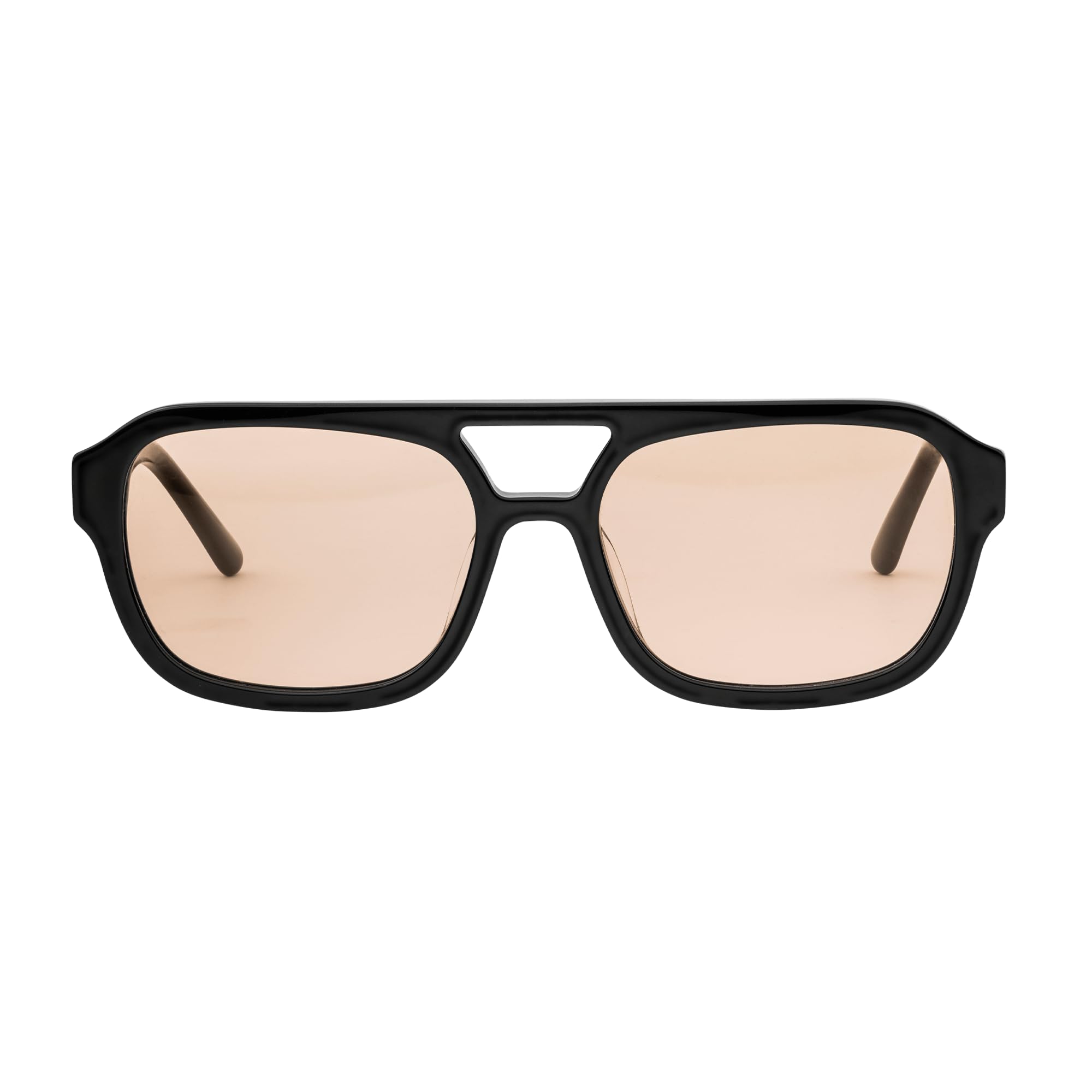 Purelei Sonnenbrille, Modische Sonnenbrille in Schwarz/Gold, UV400 Schutz, Oval/Eckige Form, Acetat/Metall Gestell, Inklusive Etui, Geschenk für Frauen