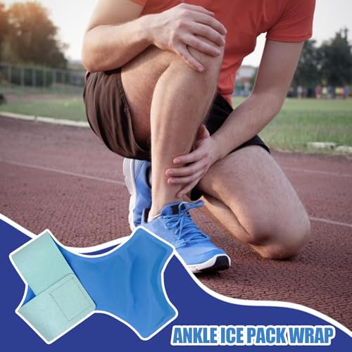 Emballage de pack de glace à la cheville avec gel de compression - 2
