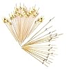 200 Cocktail Stick Fruit Sticks Bamboe Houten Tandenstokers, voor Party Tapas Knabbelen Sandwich Canapes Voorgerecht…