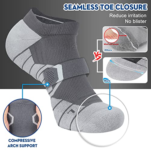 Low Cut Sports Running Socks For Men Women Compression No Show Athletic Socks For Gym Workout Tennis Walking Hiking Golf Tab #TOP2