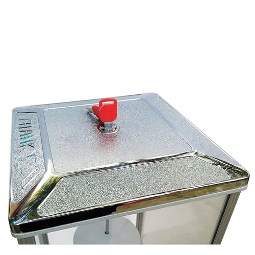 Image of Gumball Machine Lock and Key for Capsule Machines GV25 & GV18 - Top Lid Lock & Key Set for Deer Candy, Prize & Gumball Vending Machine - Flat Key Lock Replacement 1 /4 Thread (2pc - Key # 1)