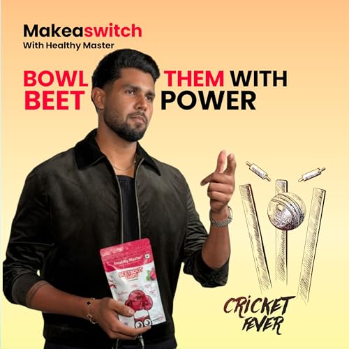 Image of Healthy Master Beetroot Chips Combo 600g (100g Each) Pack of 6 | Light & Crispy | High Protein Chips | Gluten-Free | No Maida, No Palm Oil | Low-Calorie | Healthy Snacks for Adults & Kids