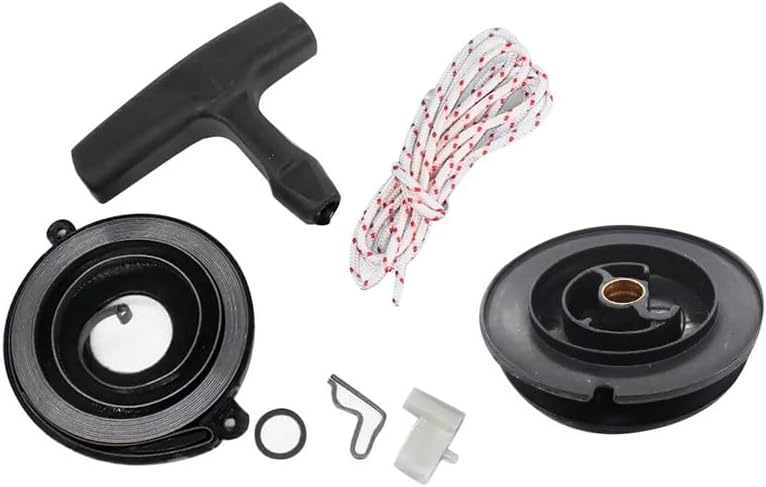 #US Recoil Starter Parts Recoil Starter Pulley Spring Handle Rope for McCulloch MAC for CAT 335 338 435 440 (addiparts#1326-21094)