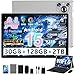 Dghrti 2026 Tablet 10 Zoll Android 15 mit 30 GB RAM+128GB ROM(TF 2TB), 8000mAh,5G WLAN, Octa-Core, Widevine L1, Kindersicherung, BT 5.0, GPS, Tablet mit Tastatur, Grau