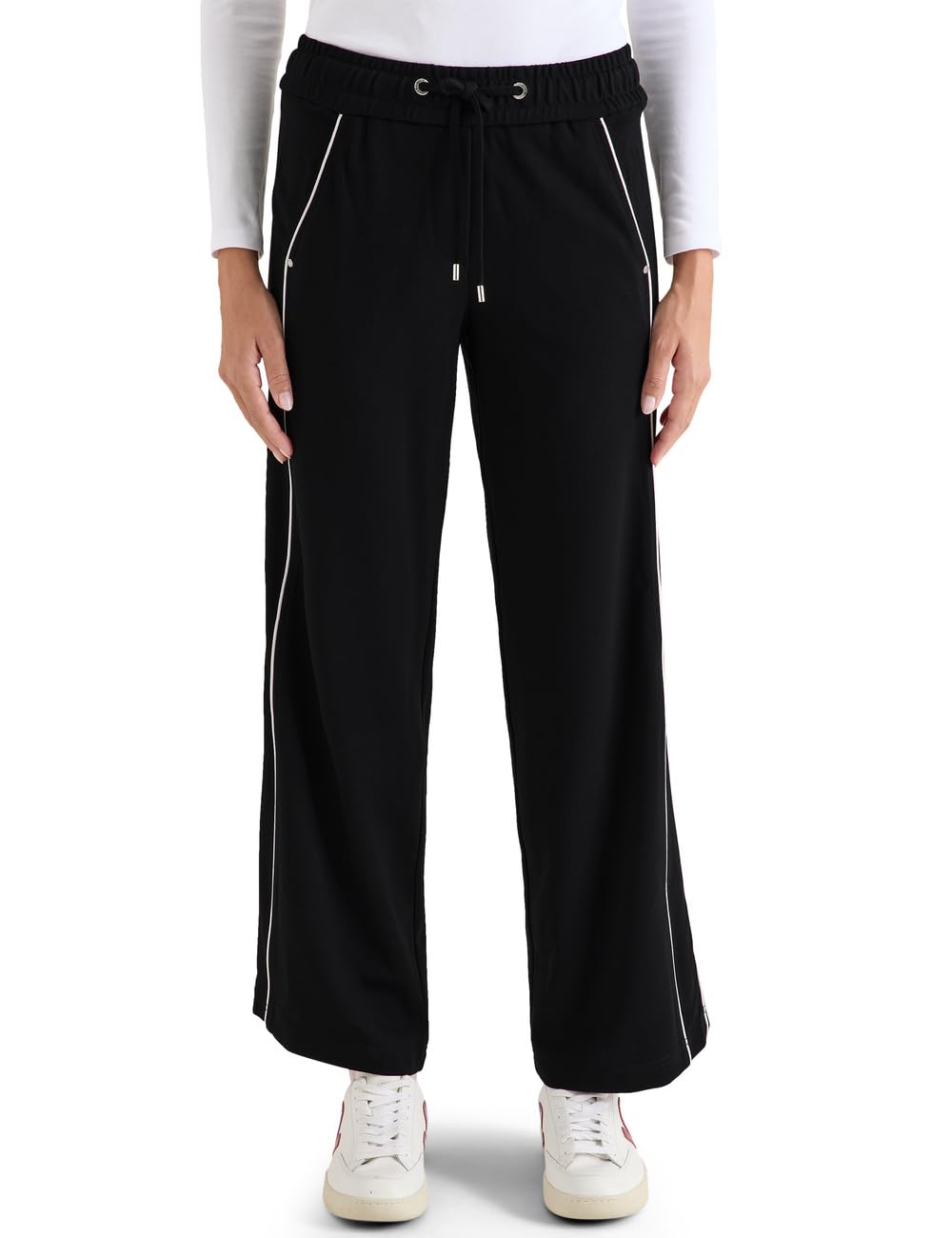 Cecil Damen Wide Leg Hose mit Tape