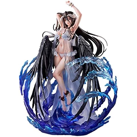 PENXZT Overlord Albedo Action Figures, Anime Collectible Model Statue, 32.3cm Pvc Environmental Protection Materials Handmade Desk Decoration Ornaments Cover