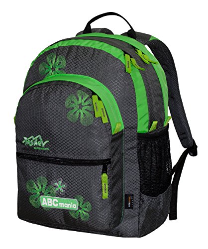 Tashev ABCBoys, Sac à dos enfant  Enfant, Grau & Grün (Noir) - ABCBoys