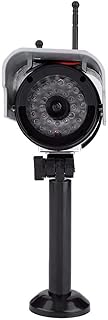 Dioche Fake Camera, Solar Power Fake/Dummy Adjustable Rainproof Bullet Security Camera for Indoor and Outdoor Houses, Schools, Offices