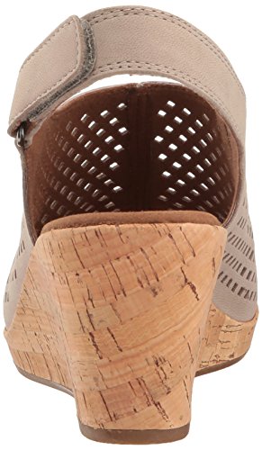 Rockport Women's Briah Perf Sling Wedge Sandal, Taupe Leather, 7 M Us #TOP2