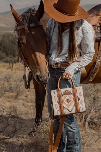 Image of Wrangler Tote Bag for Women Western Purse and Aztec Satchel Handbag