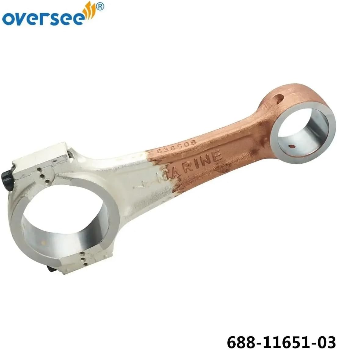 OVERSEE 688-11650 Connecting Rod Kit for Yamaha Outboard Motor 48HP 85HP 75HP with 93310-730V8 and 93603-21111