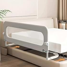 Barreira Anti-Queda para Cama Dobrável 1 Toque com Altura Ajustável 63–70cm Proteção Reforçada