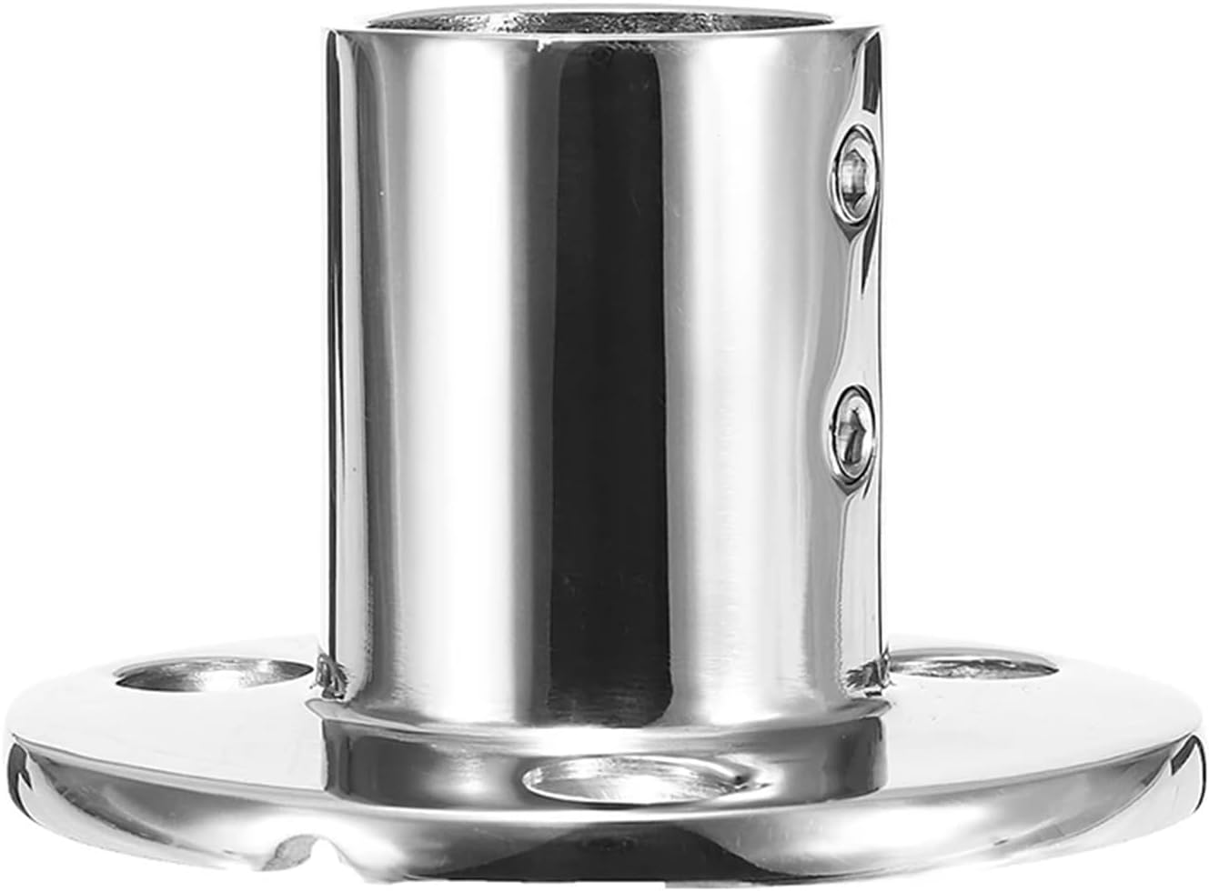 Ship Fittings 30/45/60/90 Degrees 25mm Mount Pipe Stanchion 316 Stainless Steel Boat Handrail Fittings Stanchion Round Base Marine Hardware(45 Degree)