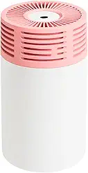 Umidificador de Ar Mini Difusor de Ambiente 300 Ml Aromas Portátil Ultrassonico Veicular Aromatizador USB LED para Carro Mesa (ROSA)