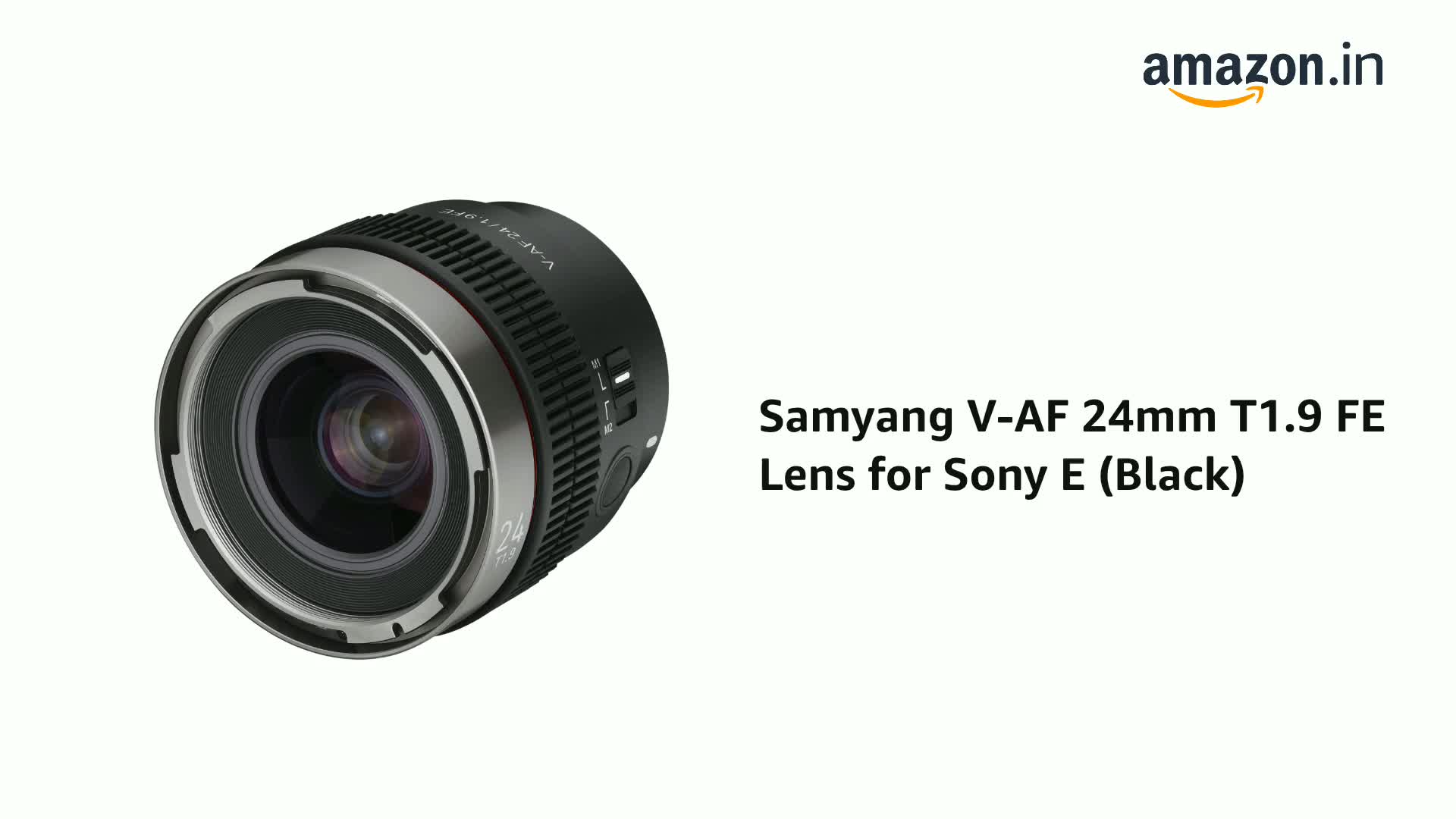Samyang V-AF 24mm T1.9 FE Lens for Sony E (Black) : Amazon