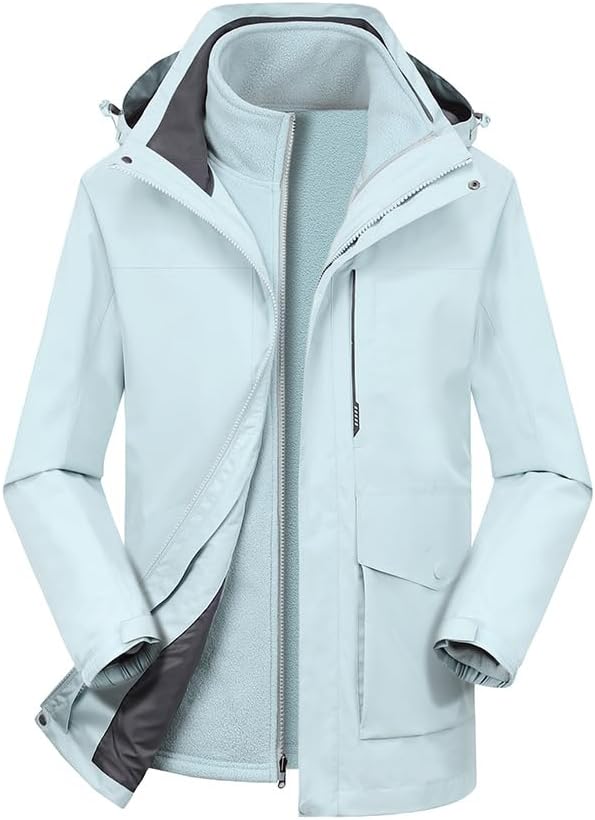 Men's Winter Jacket Lightweight Tactical Jacket Outdoor Hiking Jacket with Pockets