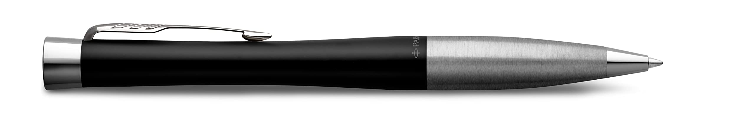 Parker Urban Premium Twist - Bolígrafo de tinta negra con acabado cromado y tinta negra, en caja de regalo