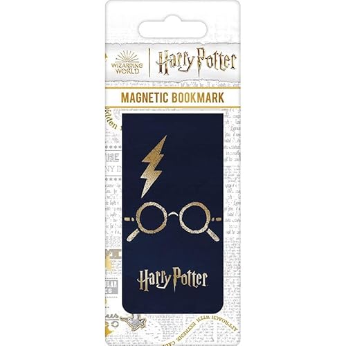Harry Potter - Marcapáginas magnético con texto en inglés "The Boy Who Lived"