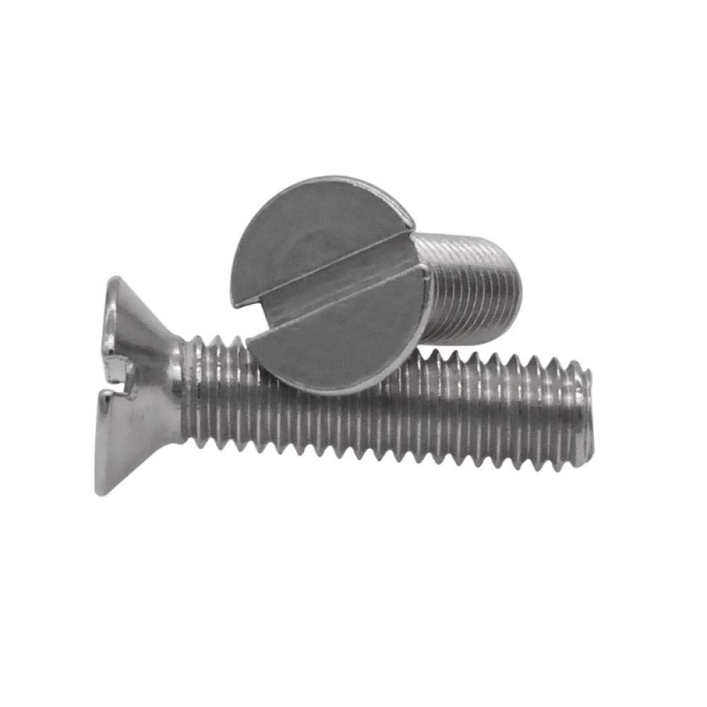 Lot De 10 Vis à Tête Fendue En Acier Inoxydable M1,6 M2 M2,5 M3 M4 M5
