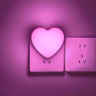 INZU Night Lights Plug into Wall, LED Night Light for Kids, Cute Nightlight with Auto Dusk to Dawn Sensor, LED Nightlight with Soft Warm Light for Bedroom, Nursery, Bathroom, Hallway (Pink) - Amazon product rated Grade A