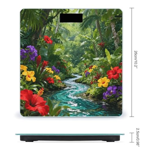 Báscula digital de baño Tropical Wave con pantalla LCD miniatura 2