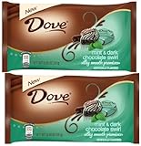 Dove Promises Silky Smooth Mint & Dark Chocolate Swirl, 8.5 Oz (Pack of 2)