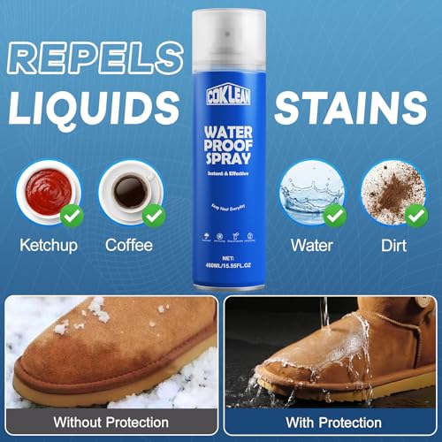 Image of Shoe Waterproof Spray, Rain&Stain Nano Repellent for Suede,15.55 OZ