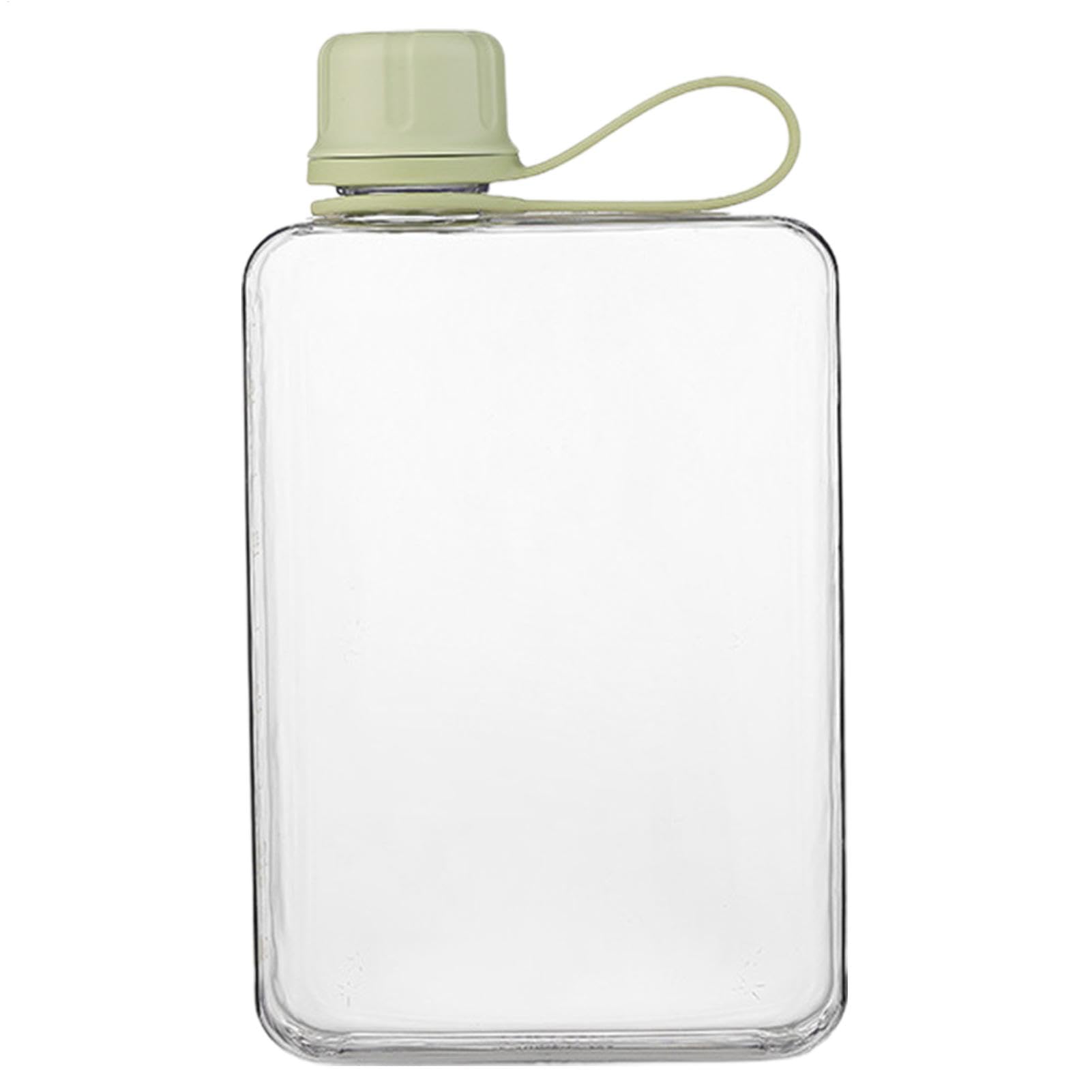 500ml Pocket Water Bottle - Portable Flat Drink Cup, Leak-Proof Slim Sports Flask | Flat Square Water Cup for Purse & Pocket, Summer Cold Water Bottle, Convenient for Travel, Outdoors & Daily Use