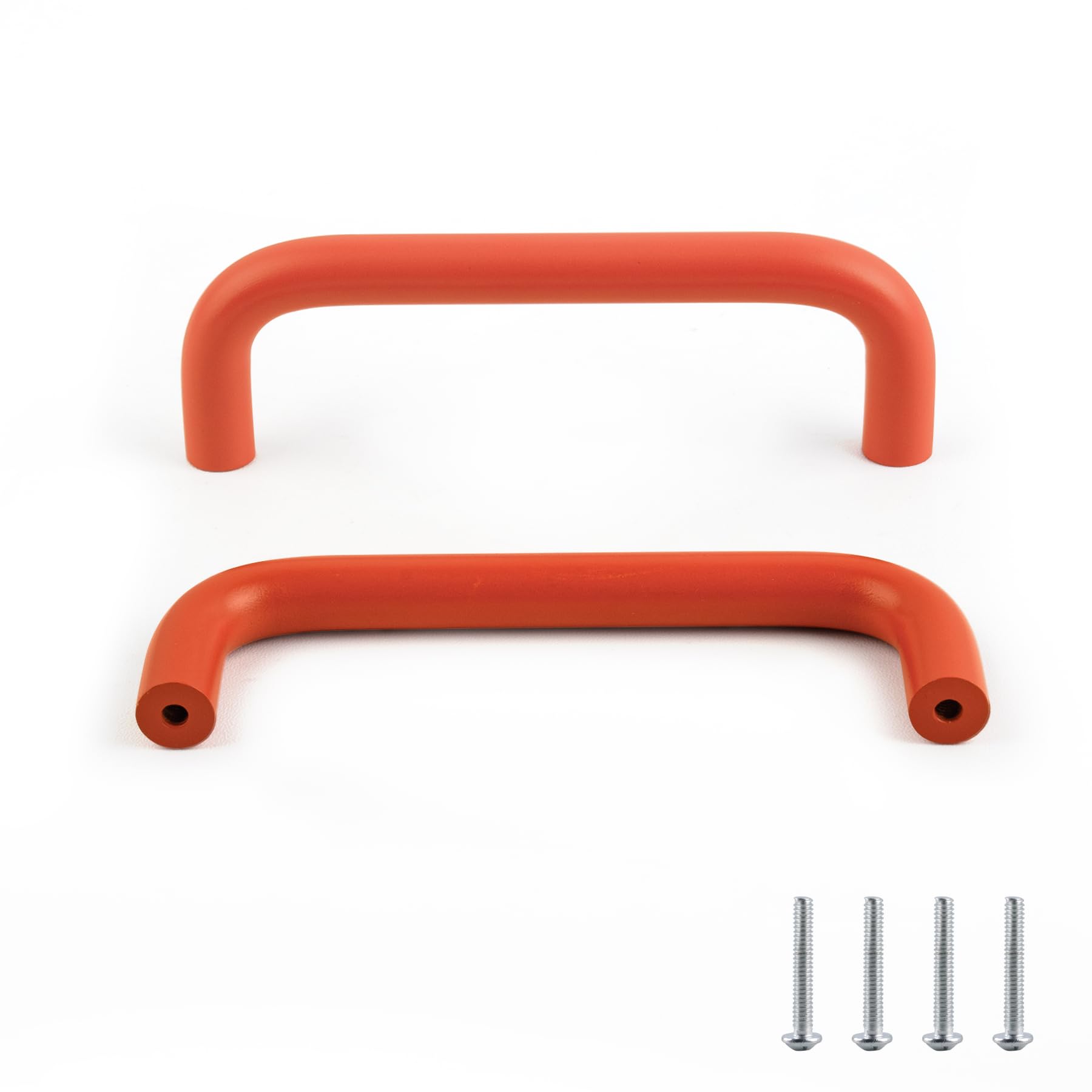 Tycoonest Colourful Curved Handles, Set of 4 - Bright Mix & Match Drawer Pulls for Cabinets & Dressers, Add a Splash of Colour to Your Home - Hole Spacing 96mm