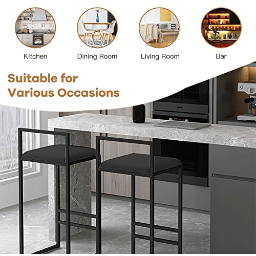 Tabourets de bar 65 cm dossier velours pour résoudre le manque de confort - 6